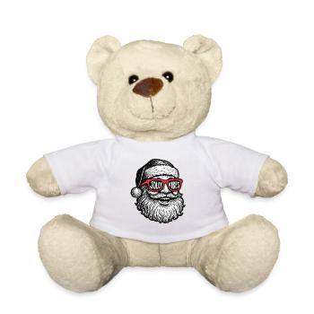 Jolly Vibes Santa Christmas Family Holiday Fun - Teddy Bear - white - Front