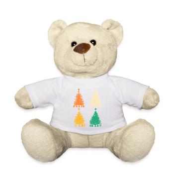 Weihnachtsmann Weihnachtsbaum Weihnachten - Teddy - Weiß - Vorne