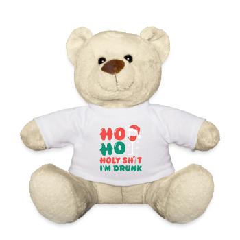 HoHo Holy Shi*t I’m Drunk - Teddy - Weiß - Vorne