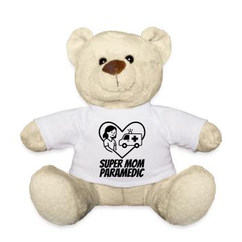 Super Mama Sanitäterin – Rettung Herz - Teddy - Weiß - Vorne