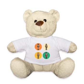 Santa Claus Nutcracker Christmas - Teddy Bear - white - Front