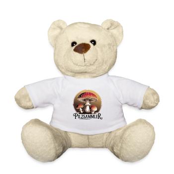 Mystical toadstools in the moonlight - Teddy Bear - white - Front