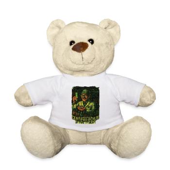 Certified Boilie Engineer for Fishing Enthusiasts - Teddy Bear - white - Front