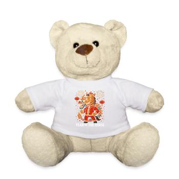 Jahr des Pferdes 2026 – Chinesisches Neujahr für K - Teddy - Weiß - Vorne