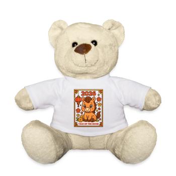 Jahr des Pferdes 2026 – Chinesisches Neujahr für K - Teddy - Weiß - Vorne
