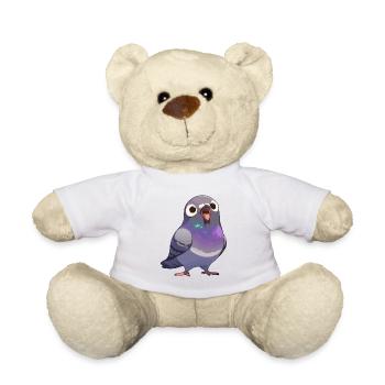Tauben Taube - Teddy - Weiß - Vorne