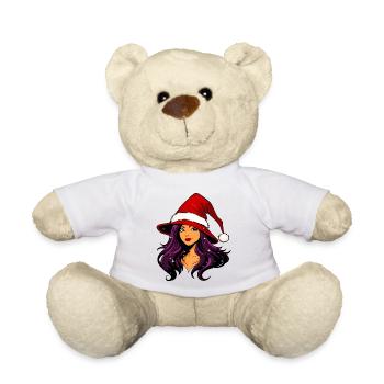 Hexe Weihnachtsfrau - Teddy - Weiß - Vorne