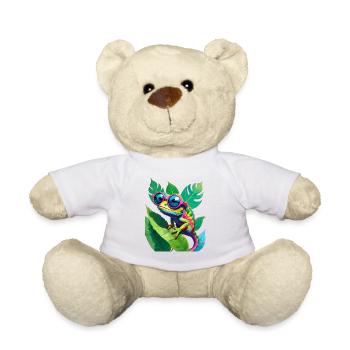 Neon Chamäleon Brille - Teddy - Weiß - Vorne