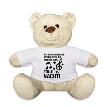stille nacht lieblingslied eltern witz - Teddy - Weiß - Vorne
