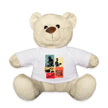 Cooking Studio Popart Collage - Teddy Bear - white - Front
