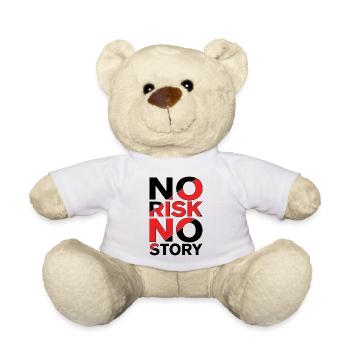 No Risk No Story - Teddy Bear - white - Front