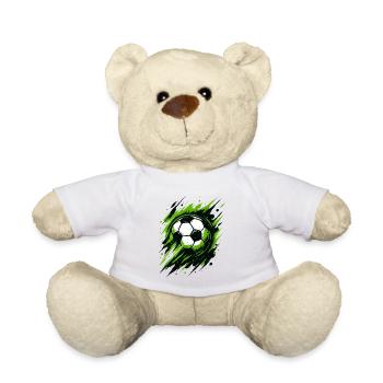 Pouvoir du football néon, soirée du stade - Nounours - blanc - Devant