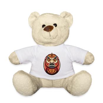 Daruma | Japanischer Glücksbringer - Teddy - Weiß - Vorne