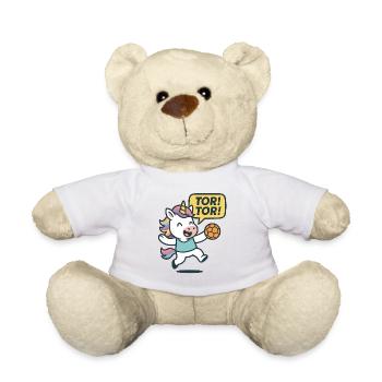 Einhorn Handball Tor Tor, Jubelkind Motiv - Teddy - Weiß - Vorne
