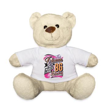 86th Birthday Queen Women - Teddy Bear - white - Front