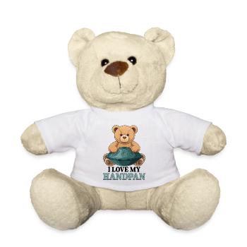 J’adore mon ours en peluche Handpan - Nounours - blanc - Devant