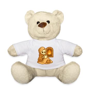 Cozy Kamin Skelett – Warm & Relaxed - Teddy - Weiß - Vorne
