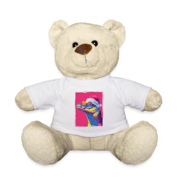 Alligator Weihnachten Porträt - Teddy - Weiß - Vorne