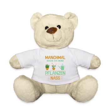 Garden Gardening Hobby Gardener Allotment Garden Funny - Teddy Bear - white - Front