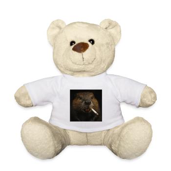 Smoking Beaver - Teddy - Weiß - Vorne