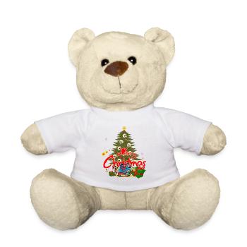 Noël du Crâne et cadeaux - Nounours - blanc - Devant