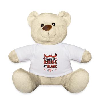 Feria – Leben in Rot und Weiß - Teddy - Weiß - Vorne