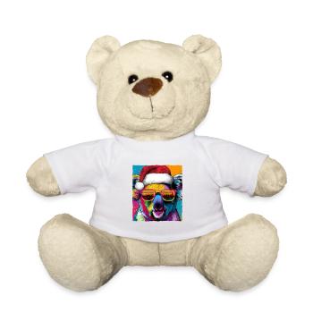 Portrait de Noël du Koala - Nounours - blanc - Devant