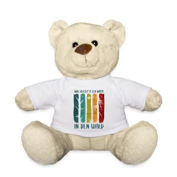 Wald Natur Naturliebhaber Baum Wandern Geschenk - Teddy - Weiß - Vorne