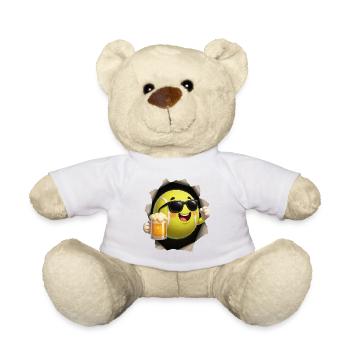 Tennis Bier mit Sonnenbrille - Teddy - Weiß - Vorne