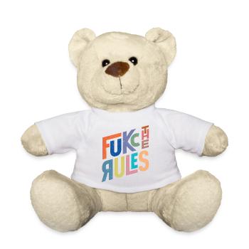 Regeln sind da, um gebrochen zu werden - Teddy - Weiß - Vorne