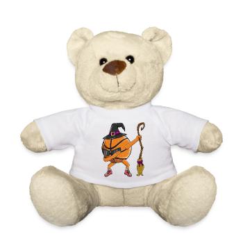 Dabbing Basketball Witch Lustiges Halloween-Sport-Fa - Teddy - Weiß - Vorne