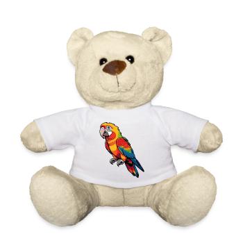 Prachtpapagei Farbenspiel - Teddy - Weiß - Vorne