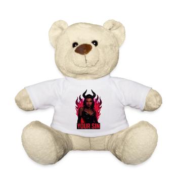 Demon Your Sin, Hot Hell, Seduction - Teddy Bear - white - Front