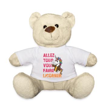 Einhorn-Rebellen-Humor - Teddy - Weiß - Vorne