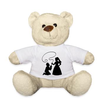 Brautpaar Ehepaar Peitsche - Teddy - Weiß - Vorne