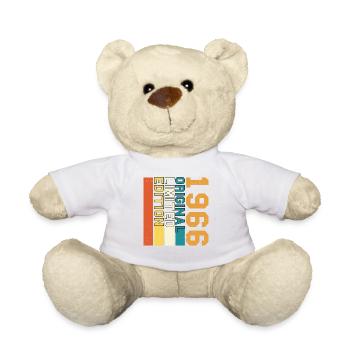 1966 Vintage Geburtstag Originalgeschenk Retro 66 - Teddy - Weiß - Vorne