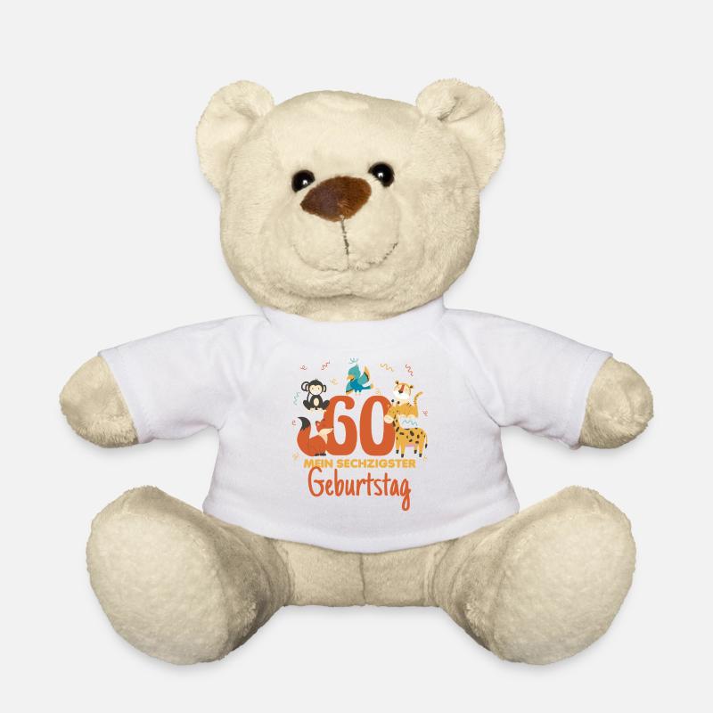 60. Geburtstag – Mein sechzigster Geburtstag - Teddy - Weiß