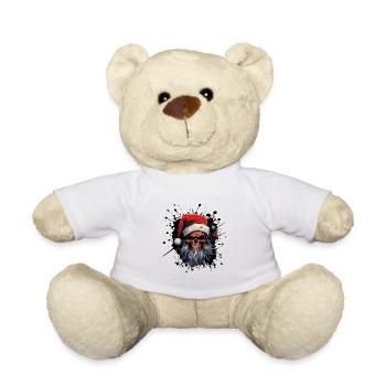 Santas Schädel Gothic Weihnacht - Teddy - Weiß - Vorne