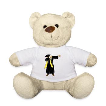 Dab : Garçon de remise des diplômes de la promotion 2026 Drôle - Nounours - blanc - Devant