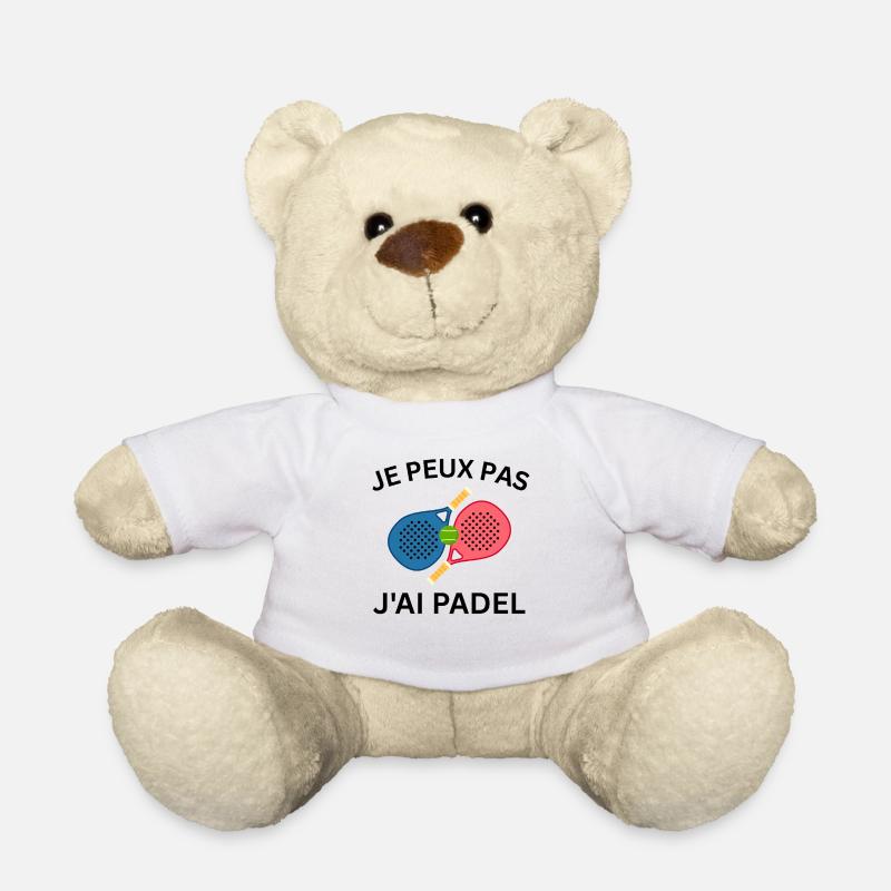 Je peux pas j'ai padel - Nounours - blanc