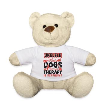 Hawaiian Ukulele Uke Dog Ukulele - Teddy - Weiß - Vorne