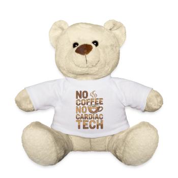 Cardiac Tech No Coffee No Sonography Coffee Lover - Teddy - Weiß - Vorne