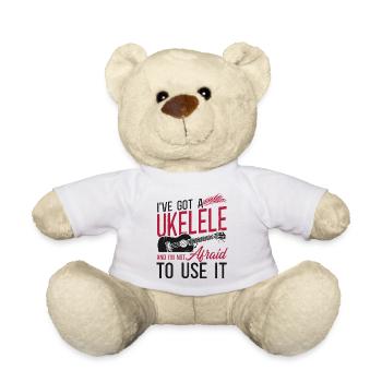 Hawaiian Ukulele Uke I've Got A - Teddy - Weiß - Vorne