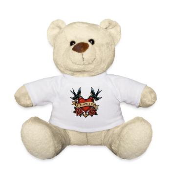 für immer wir, tattoo herz shirt - Teddy - Weiß - Vorne