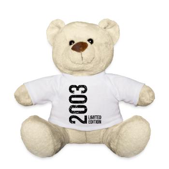 23. Geburtstag Mann Frau 23 Jahre 2003 Geschenkide - Teddy - Weiß - Vorne