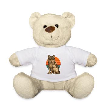 Wolf und Hase - Teddy - Weiß - Vorne
