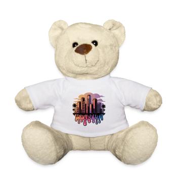 Gradient Skyline Drops - Teddy Bear - white - Front