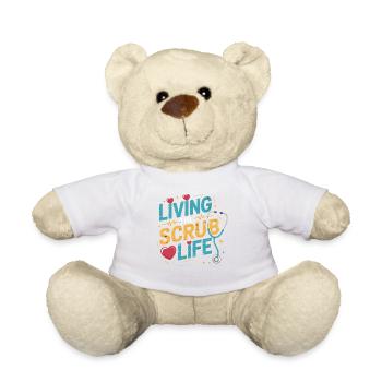 Life in the Scrub Life - Teddy Bear - white - Front