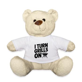 Ich schalte den Grill ein - Teddy - Weiß - Vorne