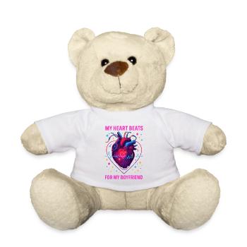 Ami qui dit le cœur, Anatomie de l’amour néon - Nounours - blanc - Devant